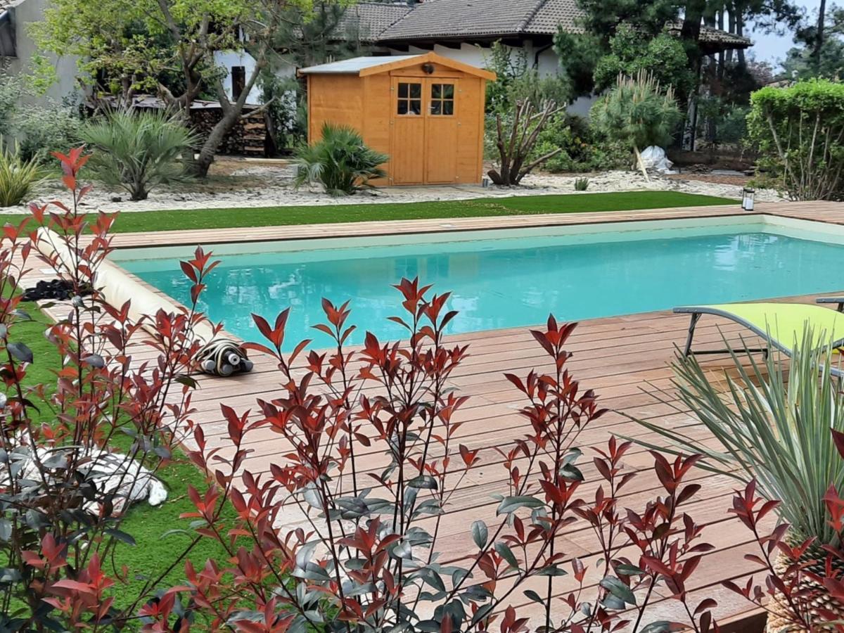Grande Maison Landaise Avec Piscine Privee, Proche Plage, Pour 8 Personnes A Biscarrosse - Fr-1-319-398 Exterior photo